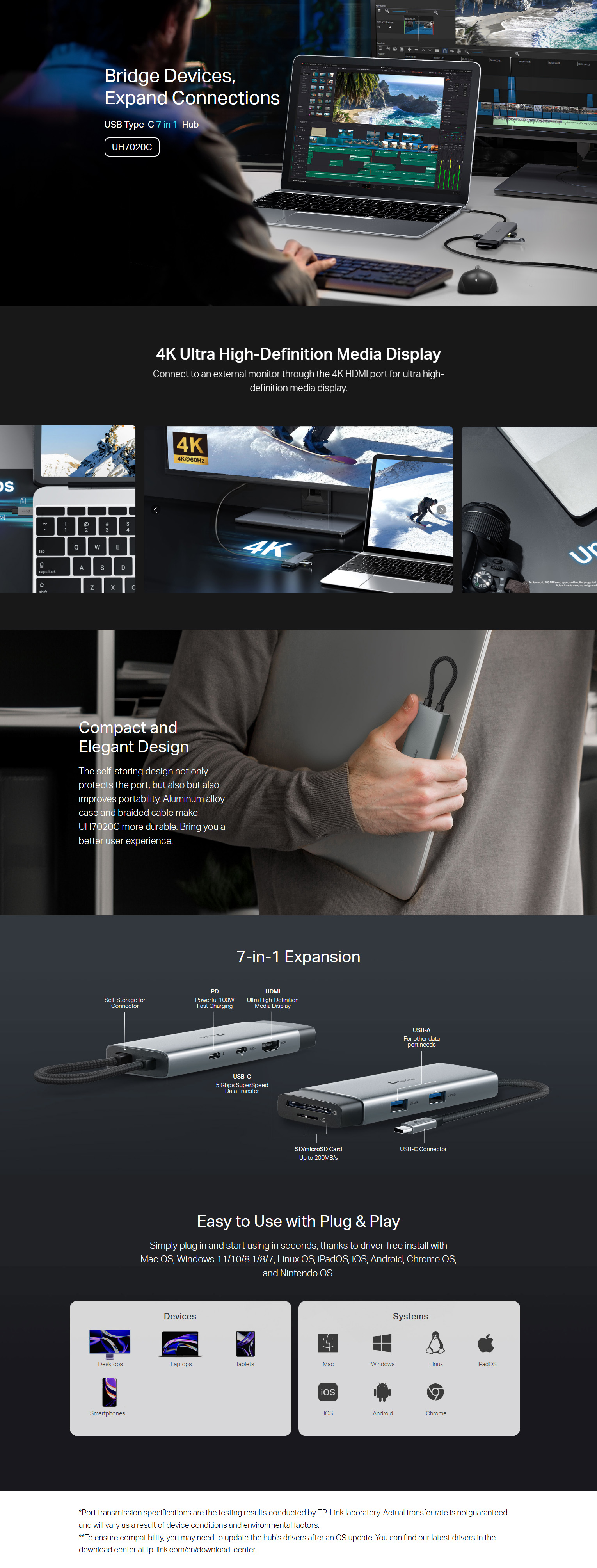 USB-Hubs-TP-Link-7-in-1-USB-Type-C-Hub-UH7020C-1