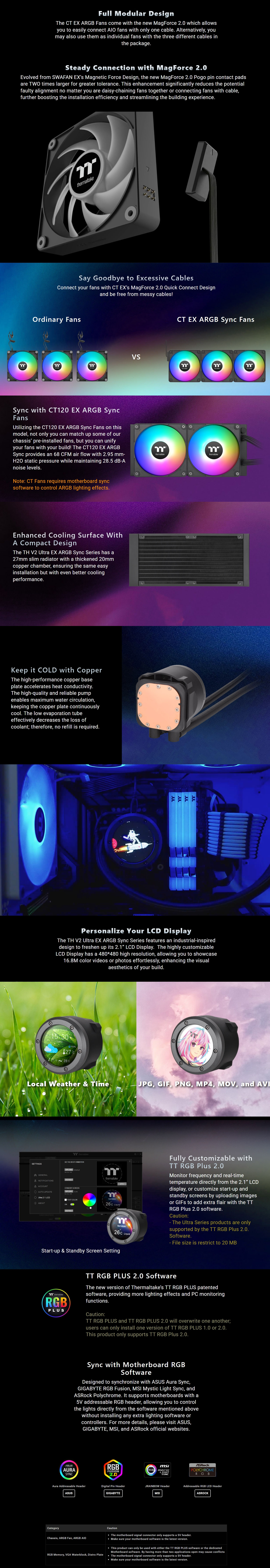 CPU-Cooling-Thermaltake-V2-Ultra-EX-ARGB-240mm-AIO-Liquid-CPU-Cooler-Black-CL-W414-PL12SW-A-1