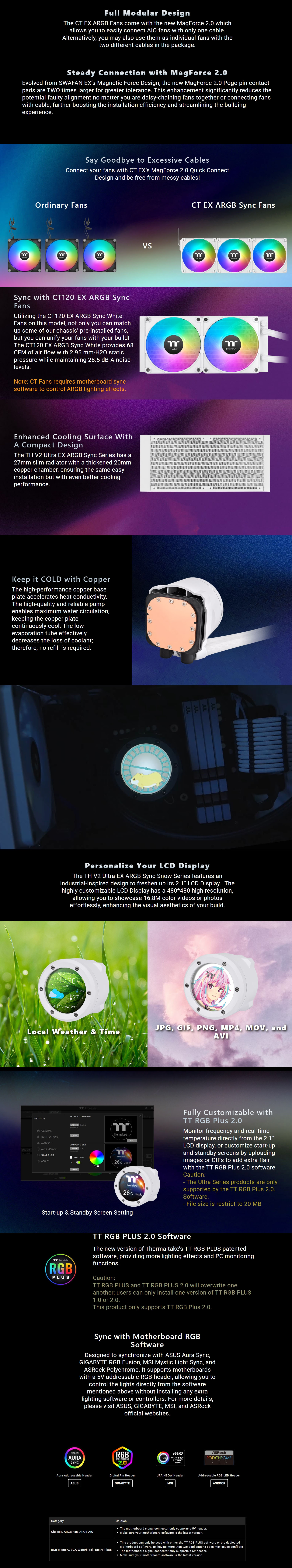 CPU-Cooling-Thermaltake-V2-Ultra-EX-ARGB-240mm-AIO-Liquid-CPU-Cooler-Snow-CL-W425-PL12SW-A-1