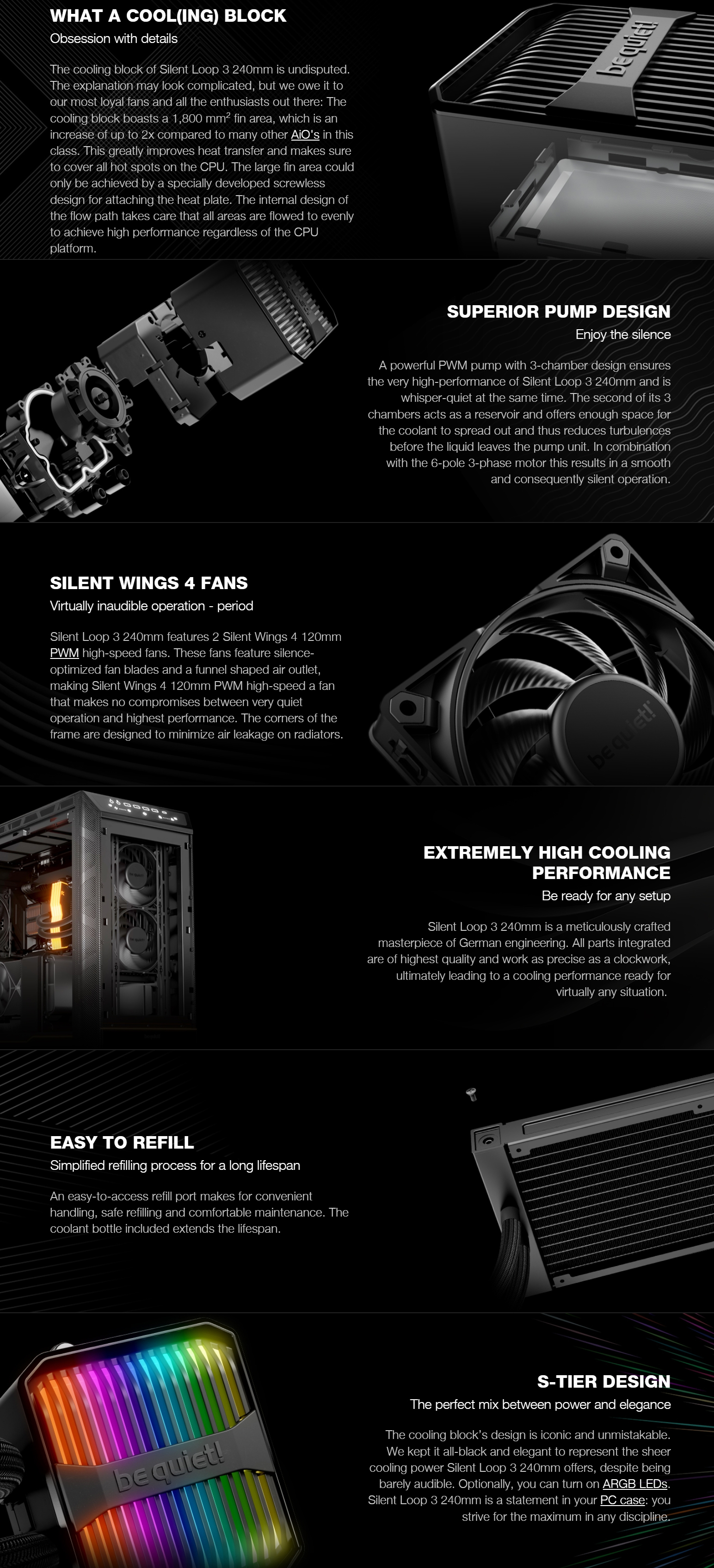 CPU-Cooling-be-Quiet-Silent-Loop-3-240mm-RGB-AIO-Liquid-CPU-Cooler-BW024-1