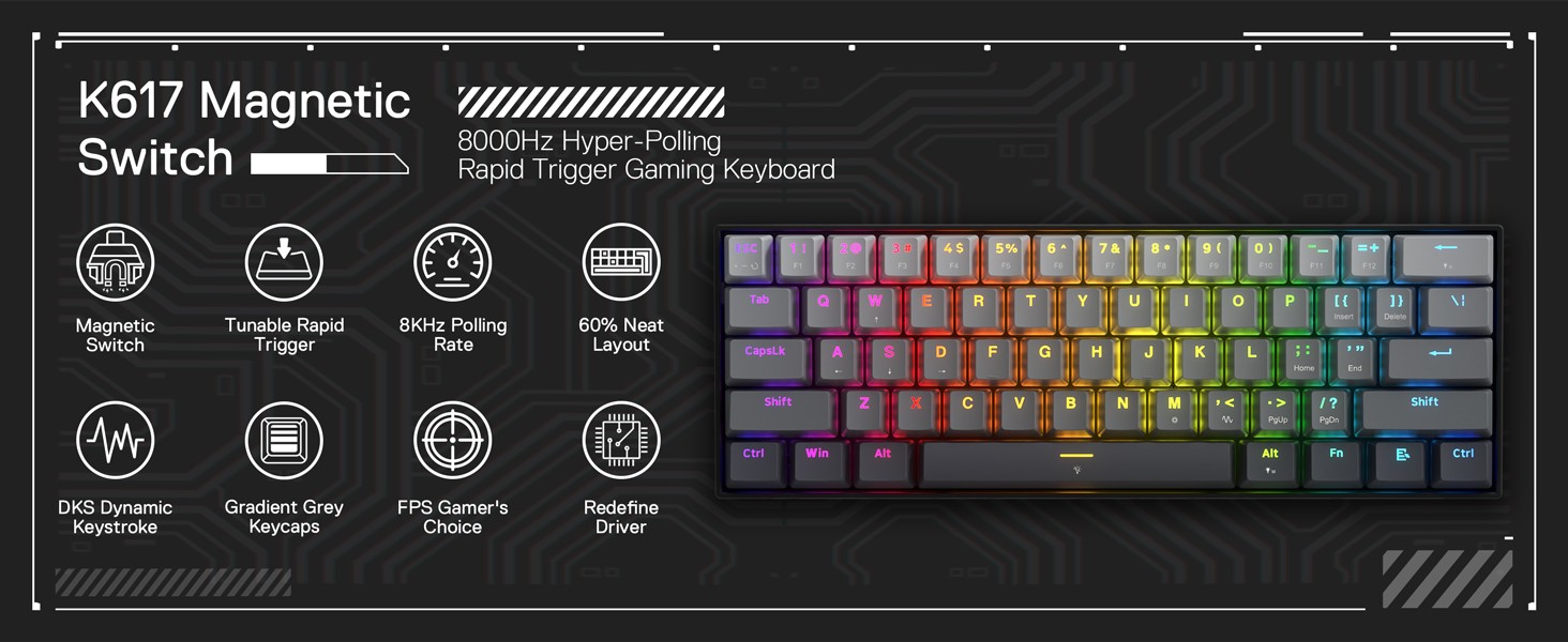 Keyboards-Redragon-K617-Rapid-Trigger-Gaming-Keyboard-60-61-Keys-Wired-Mechanical-Keyboard-w-Hyper-Fast-Actuation-Dedicated-Magnetic-Switch-Actuation-Point-16