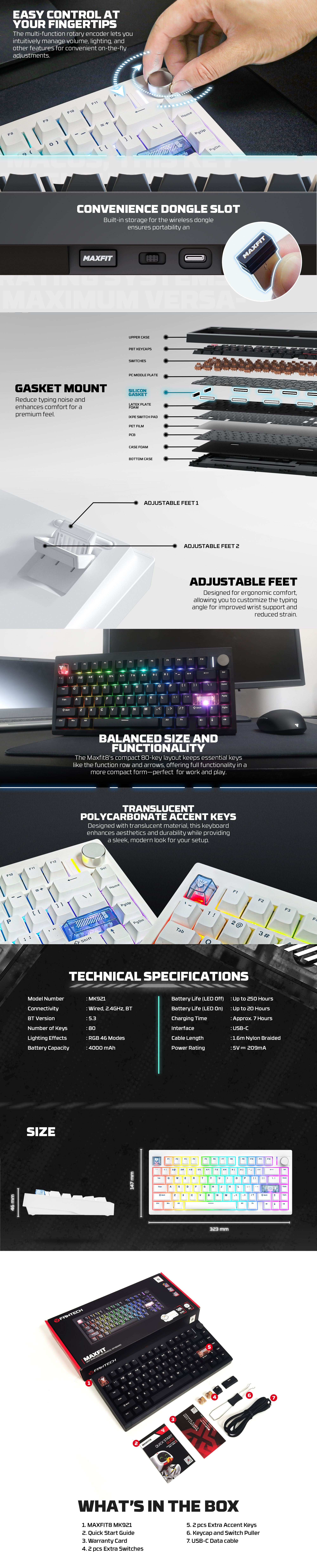 Keyboards-Fantech-MAXFIT8-QMK-Wireless-Mechanical-Keyboard-Black-Brown-Switch-KBFTMK921BKBW-2