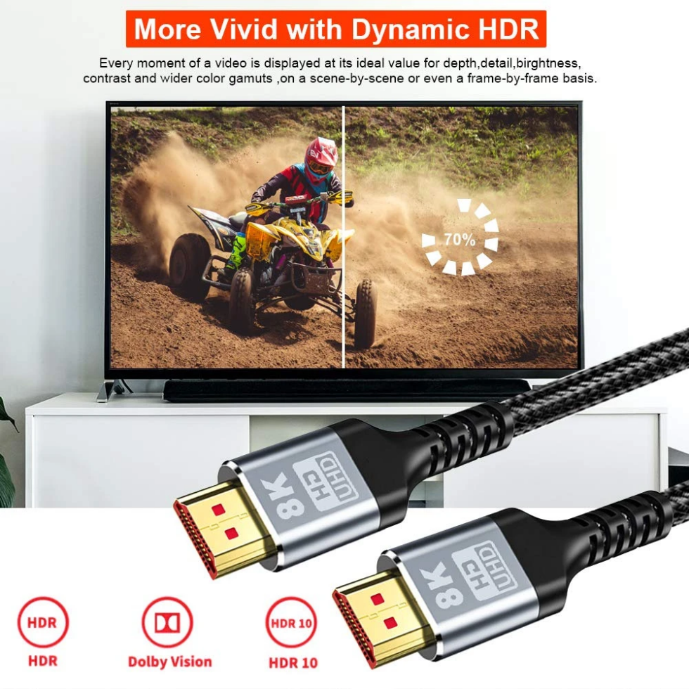 HDMI-Cables-1M-8K-Cable-Ultra-Digital-HD-UHD-High-Quality-Braided-Cord-for-Laptop-PS4-PS5-TV-Projectors-and-Monitor-8K-60Hz-8