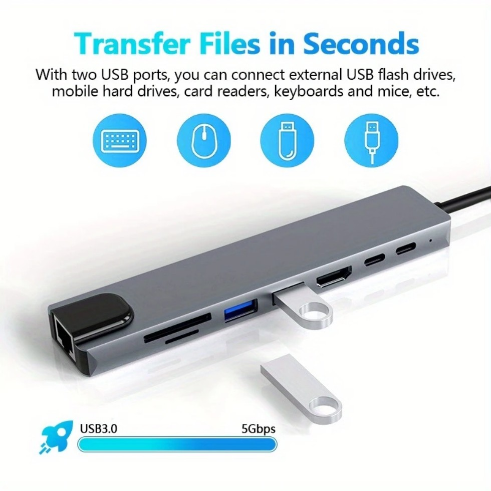 USB-Hubs-8-in-1-USB-C-Hub-4K-HDTV-Adapter-with-PD-100W-Charging-RJ45-Ethernet-SD-TF-Card-Reader-USB-2-0-3-0-Ports-for-Laptops-9