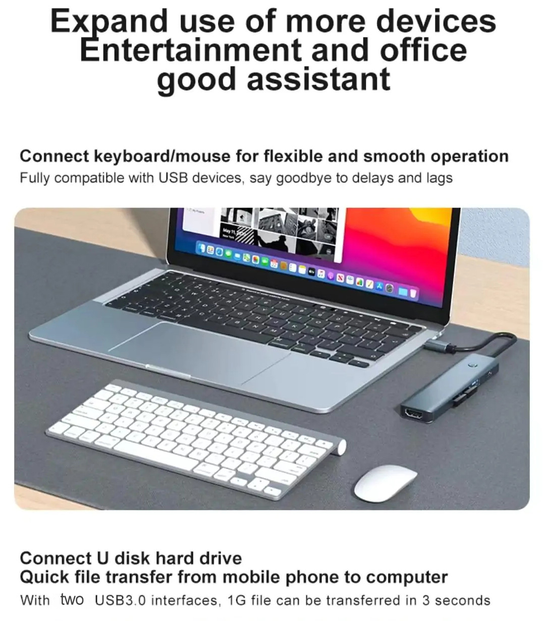 USB-Hubs-USB-C-Hub-5-in-1-Multifunctional-Docking-Station-HDMI-Adapter-Equipped-with-Screen-on-Off-Button-USB-c-to-hdmi-hub-for-laptops-Other-C-Devices-12