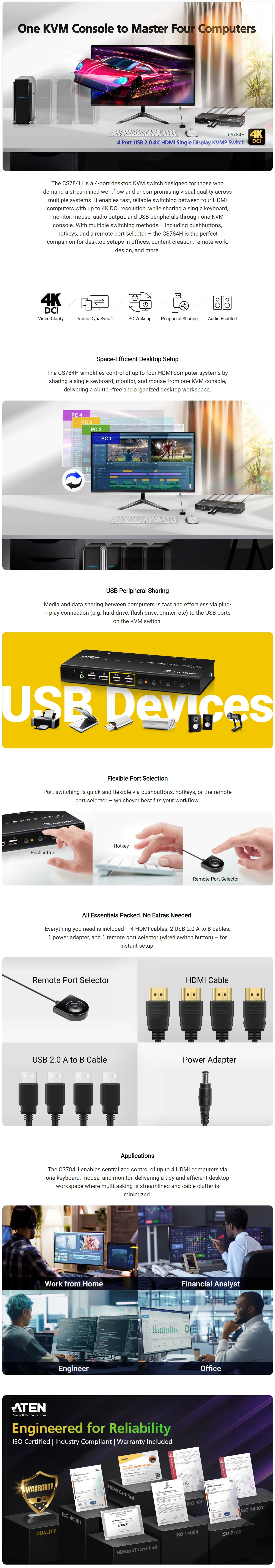 KVM-Switches-Aten-4-Port-USB-4K-HDMI-KVMP-Switch-with-Cables-Included-CS784H-1