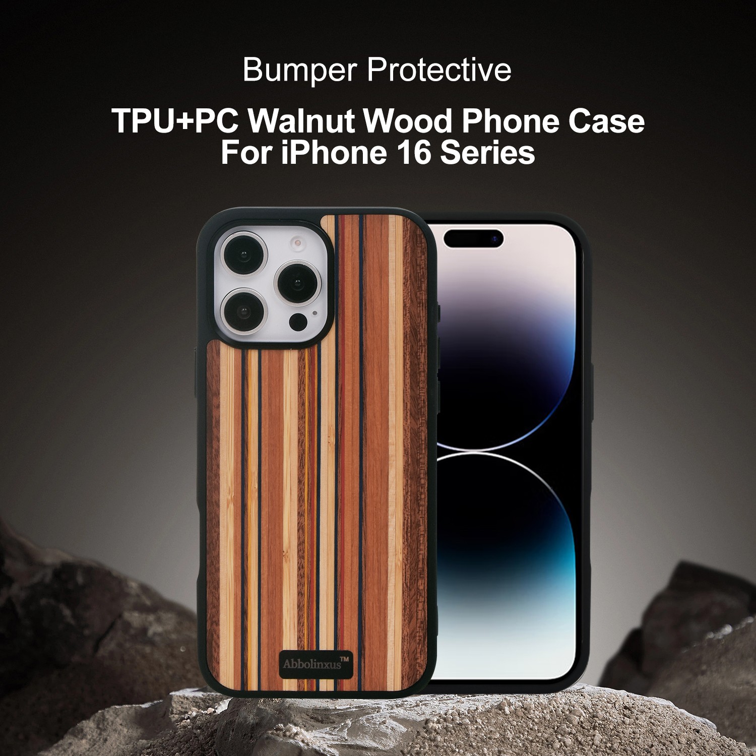 Phone-Cases-for-iPhone-15-Pro-Max-Magnetic-Wood-Case-Unique-Classy-Shockproof-Protective-Cover-Compatible-with-MagSafe-Magnetic-Charging-Color-Wood-iPhone-153