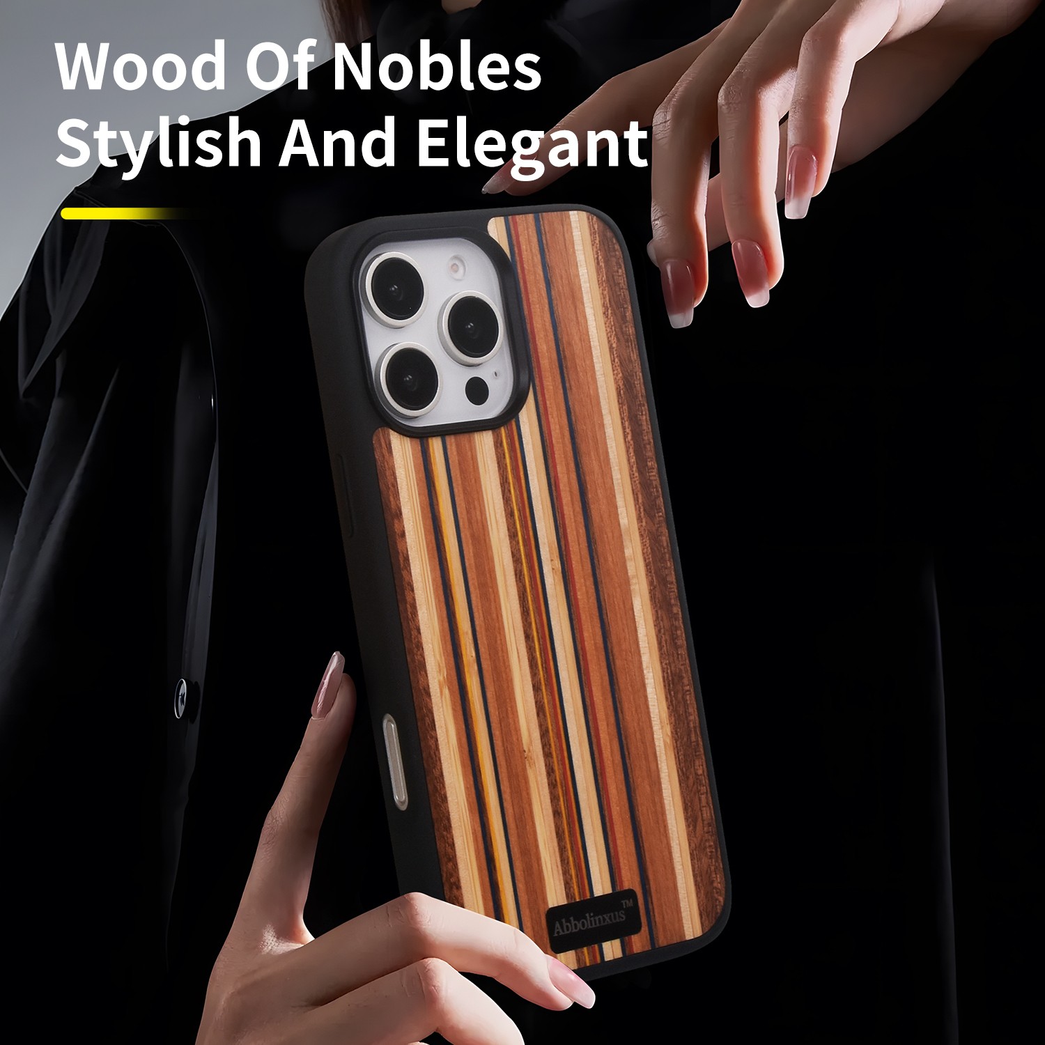 Phone-Cases-for-iPhone-15-Pro-Max-Magnetic-Wood-Case-Unique-Classy-Shockproof-Protective-Cover-Compatible-with-MagSafe-Magnetic-Charging-Color-Wood-iPhone-154