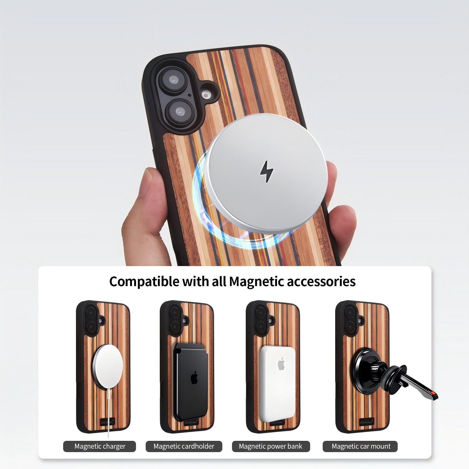 Phone-Cases-for-iPhone-16-Magnetic-Wood-Case-Unique-Classy-Shockproof-Protective-Cover-Compatible-with-MagSafe-Magnetic-Charging-Color-Wood-iPhone-16-29