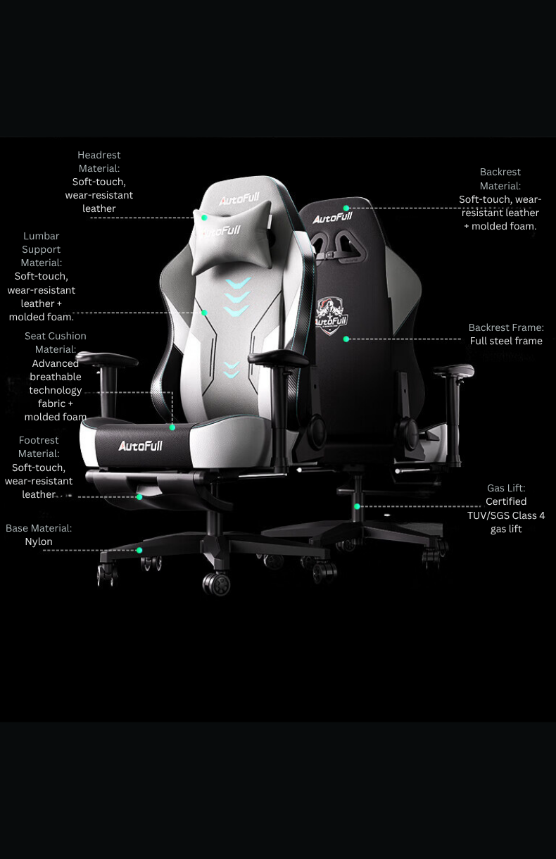 Gaming-Chairs-AutoFull-C3-Titan-Ergonomic-Gaming-Chair-With-Built-In-Lumbar-Support-AF303BSSA-Grey-25
