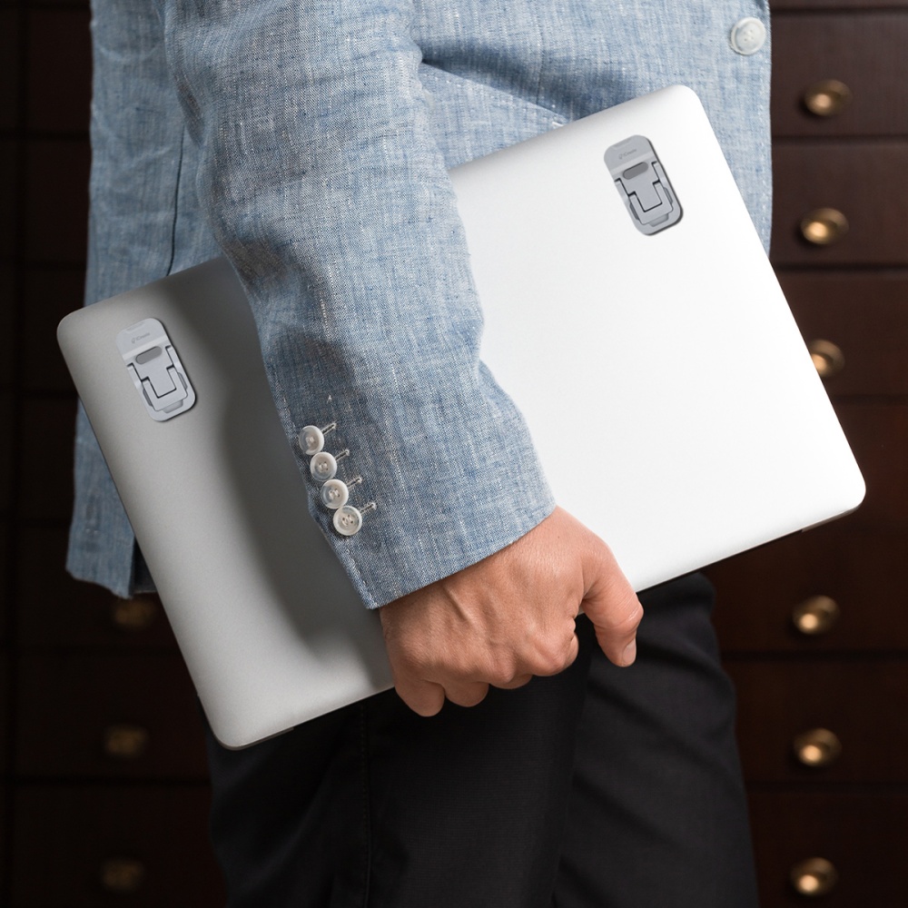Laptop-Accessories-iCreate-Mini-Portable-Laptop-Metal-Stand-for-Desk-Keyboard-Riser-2pcs-Silver-19