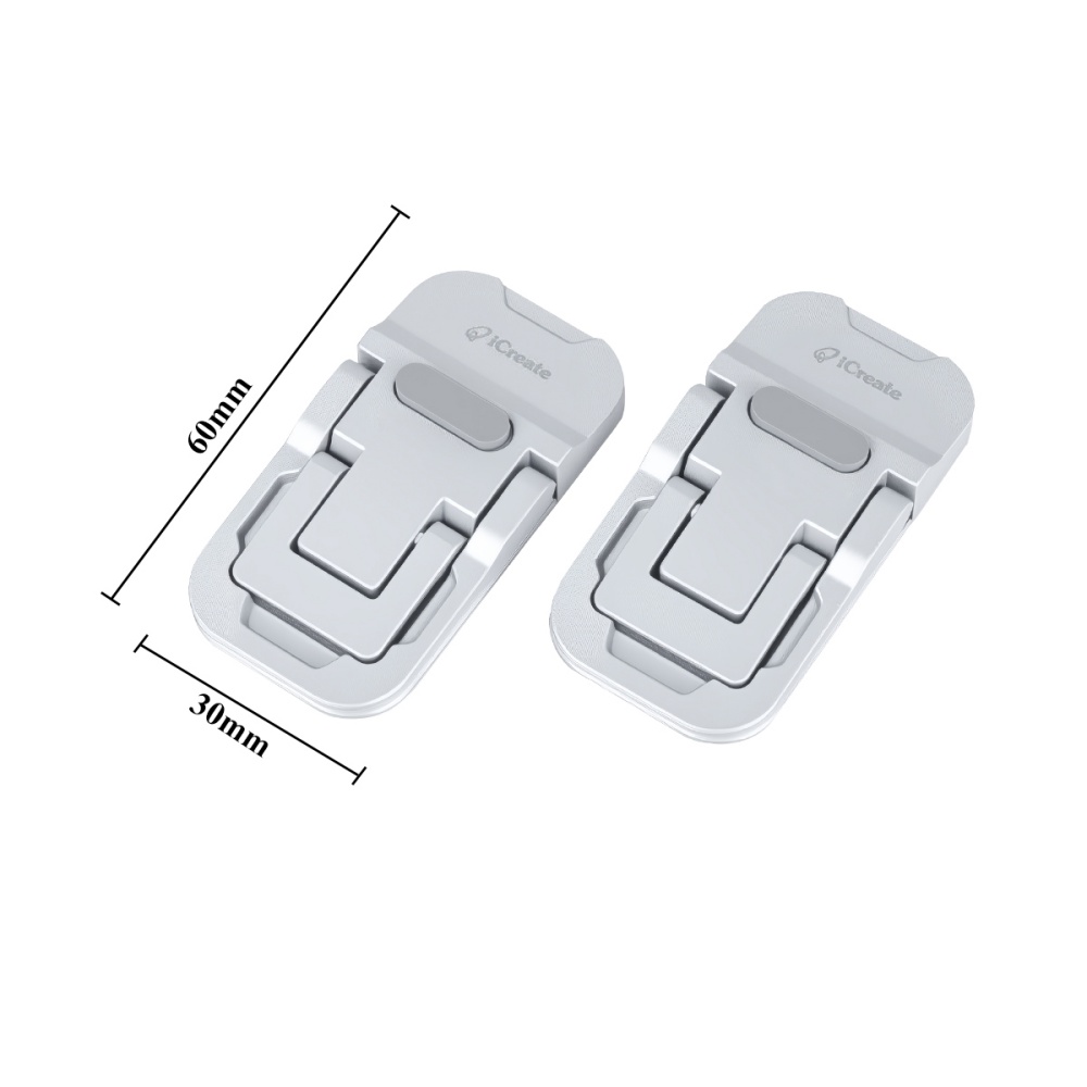 Laptop-Accessories-iCreate-Mini-Portable-Laptop-Metal-Stand-for-Desk-Keyboard-Riser-2pcs-Silver-23