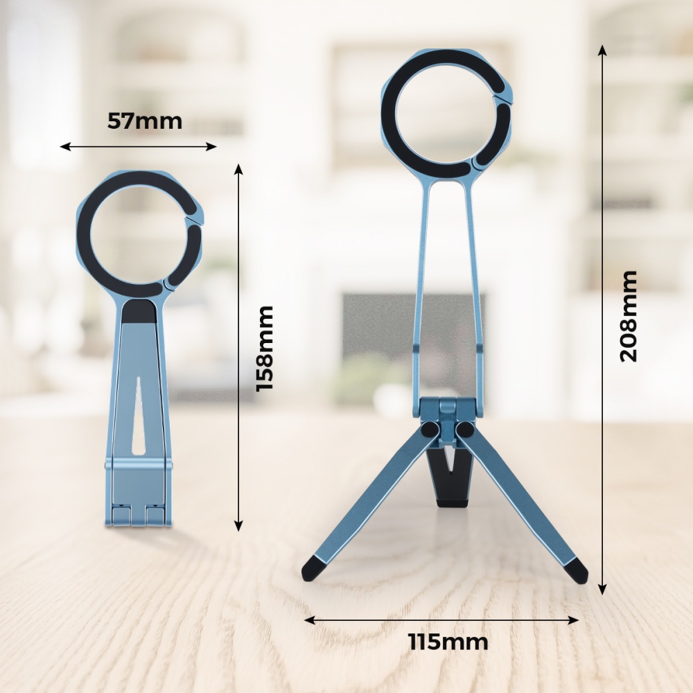 Phone-Holders-iCreate-Magnetic-Portable-Triangle-Stand-With-Spring-Buckle-Suit-for-MagSafe-Mobile-Phone-Live-Broadcast-Blue-29
