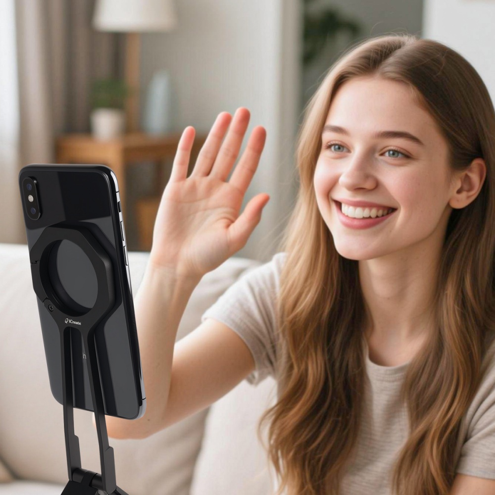 Phone-Holders-iCreate-Magnetic-Portable-Triangle-Stand-With-Spring-Buckle-Suit-for-MagSafe-Mobile-Phone-Live-Broadcast-Silver-29