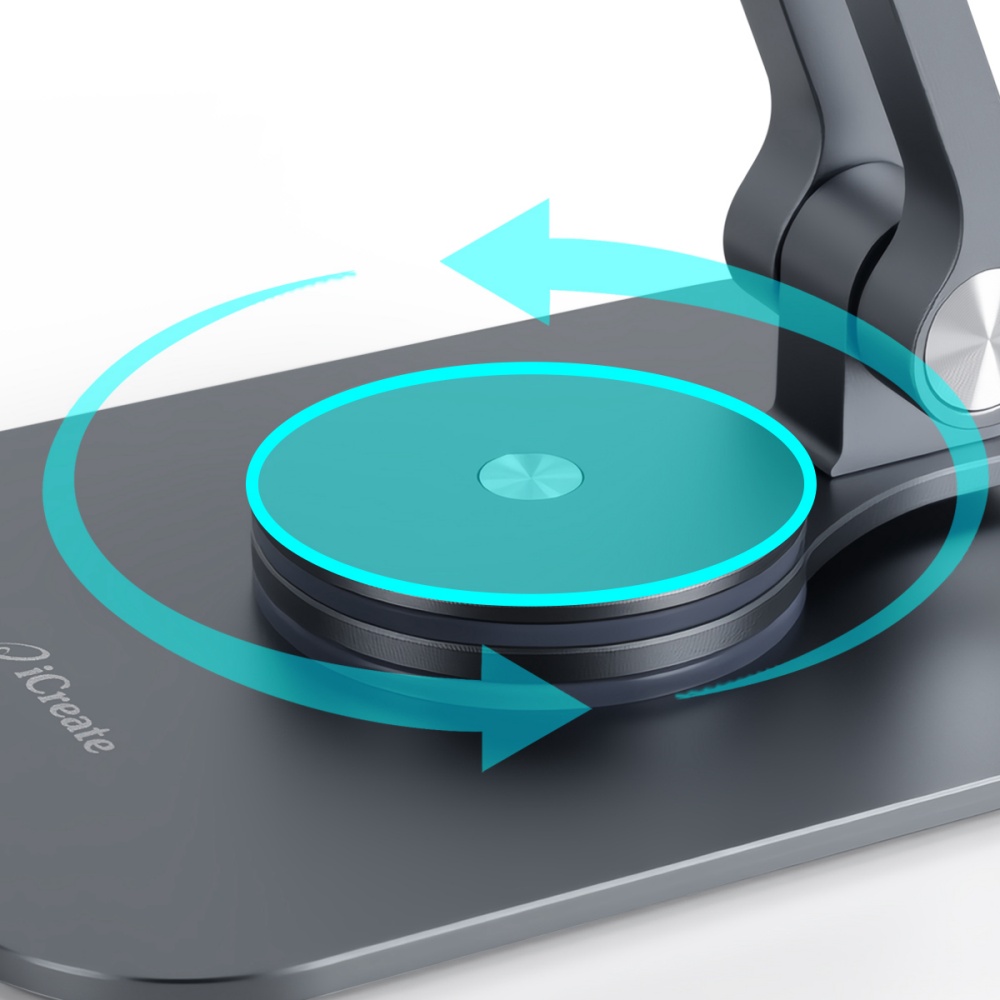 Phone-Holders-iCreate-Rotating-Metal-Holder-Stand-Foldable-Adjustable-for-Phone-and-Tablet-Grey-25