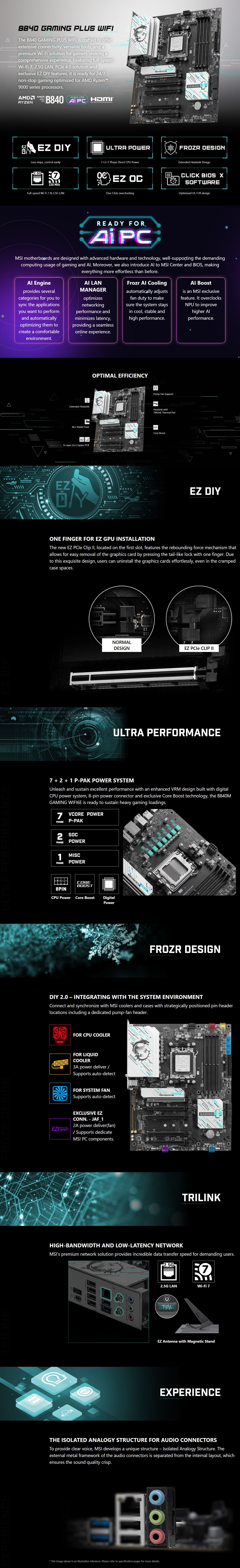 AMD-AM5-MSI-B840-Gaming-Plus-WIFI-AM5-ATX-Motherboard-B840-GAMING-PLUS-WIFI-1