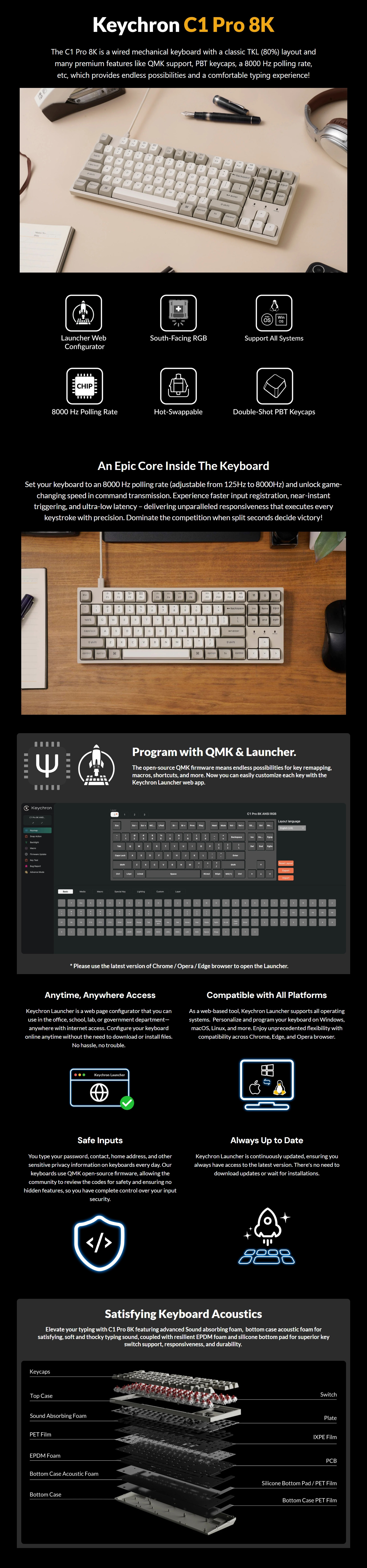 Keyboards-Keychron-C1-Pro-8K-QMK-Wired-RGB-Hot-Swappable-Custom-Mechanical-Keyboard-Super-Red-Switch-KBKCC1PXM1-1