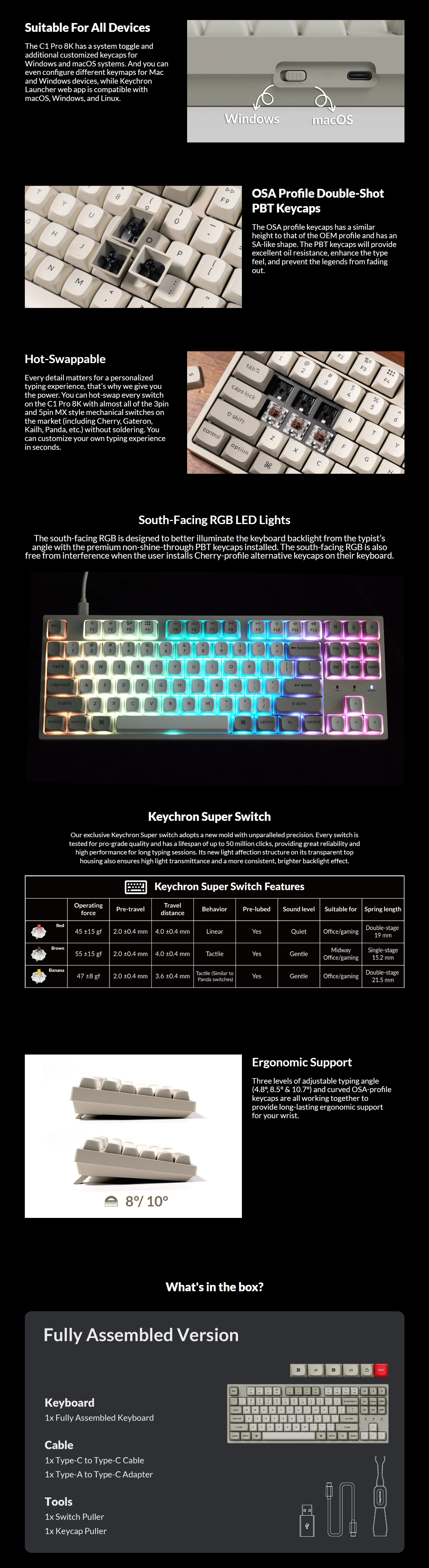 Keyboards-Keychron-C1-Pro-8K-QMK-Wired-RGB-Hot-Swappable-Custom-Mechanical-Keyboard-Super-Red-Switch-KBKCC1PXM1-2