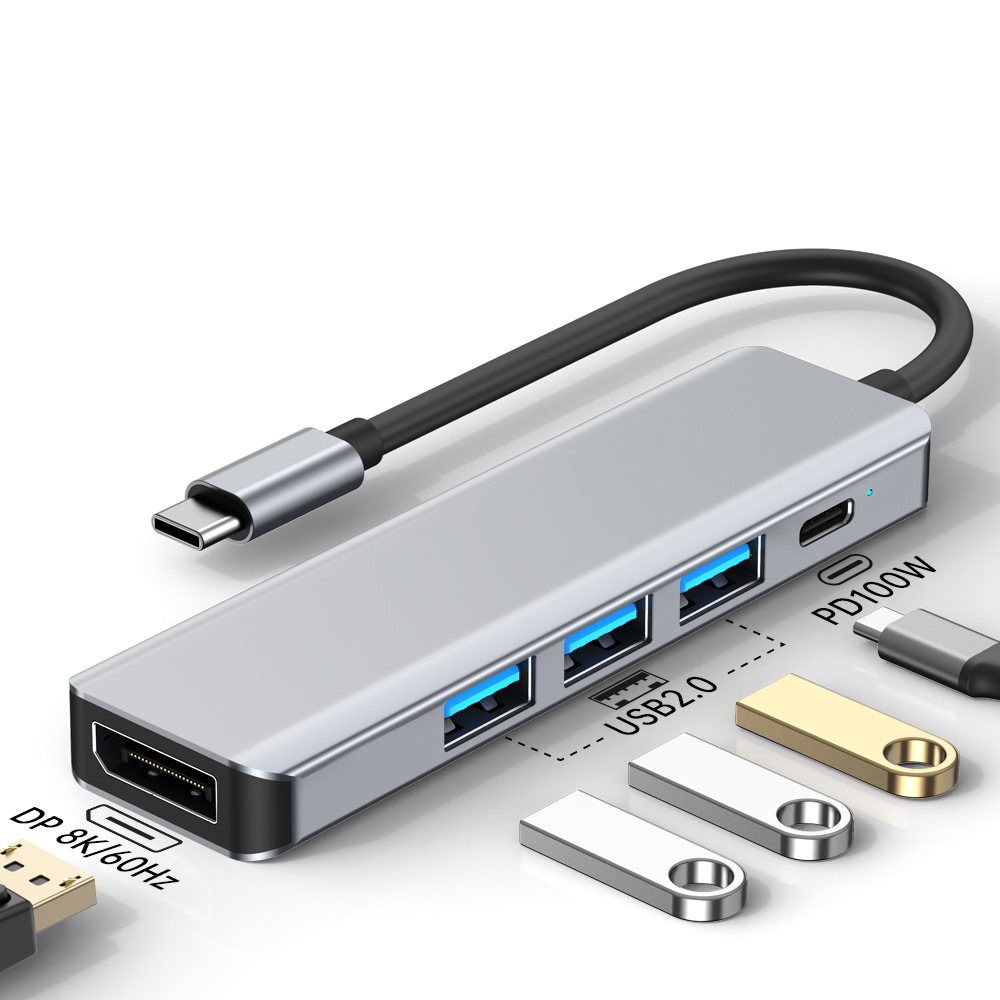 USB-Hubs-9-In1-Type-C-Docking-Station-100M-Internet-Speed-for-Laptop-and-Usb-Hub-Type-C-with-C-Detachable-Cableable-7