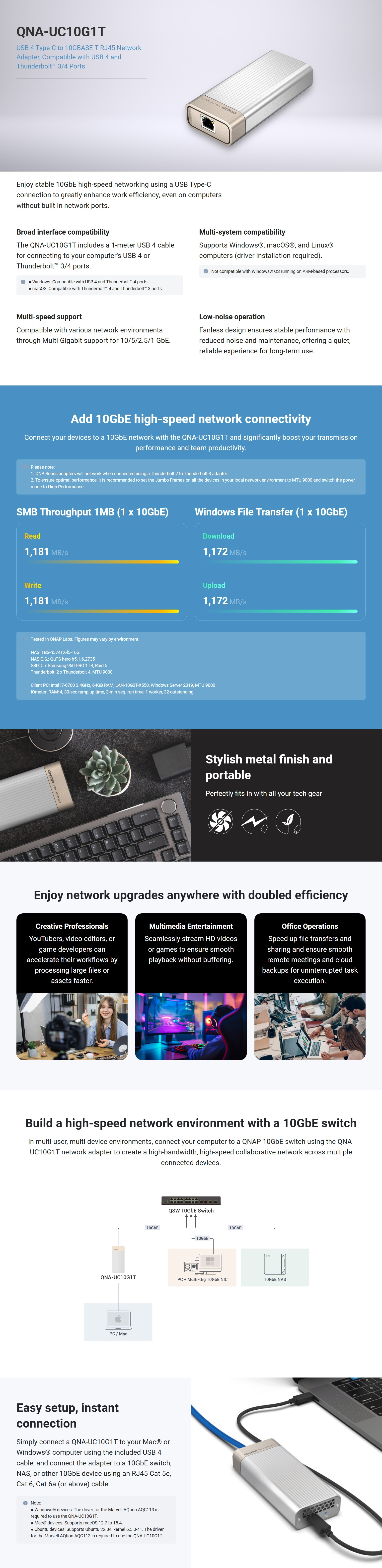 Network-Adapters-QNAP-USB-4-Type-C-to-10GBASE-T-RJ45-Network-Adapter-QNA-UC10G1T-1