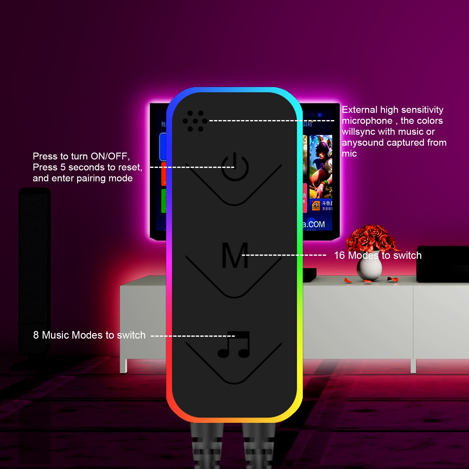Ambient-Light-Sunwhale-RGB-Music-Pickup-Lamp-Ideal-for-TV-Background-Computer-Desktop-Bedside-and-Atmosphere-Rhythm-Lighting-2-pack-20