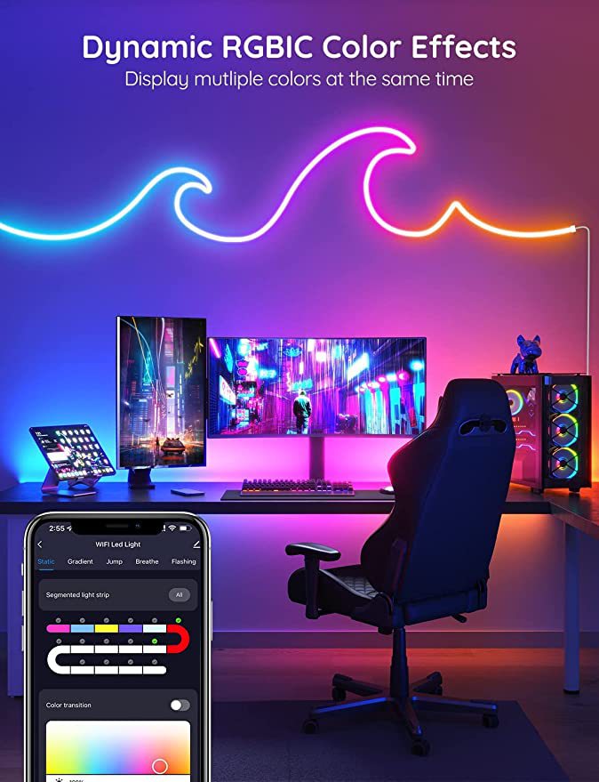 Ambient-Light-Sunwhale-WiFi-Bluetooth-RGB-Music-Neon-Light-Strip-DIY-with-Tuya-Alexa-and-Google-3M-36