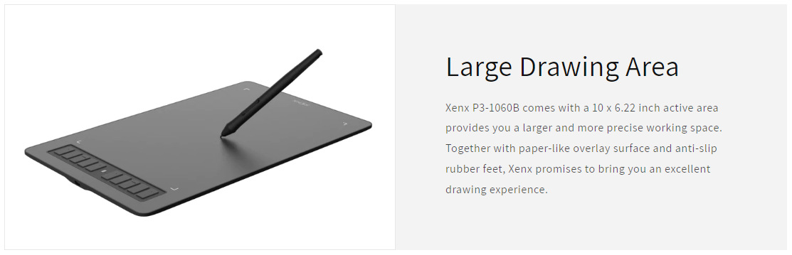 Graphics-Tablet-XENX-P3-1060B-Graphic-Drawing-Tablet-10x6-inch-with-10-Shortcut-Keys-8192-Pressure-Levels-Battery-Free-Pen-Compatible-with-MacOS-Windows-Android-16