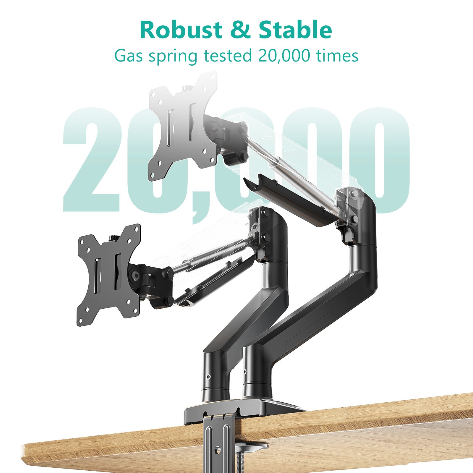 Monitor-Accessories-Dual-Monitor-Stand-360-Rotation-90-Swivel-70-45-Tilt-Heavy-Duty-Metal-VESA-Mount-for-13-to-34-Inch-Screens-Black-6