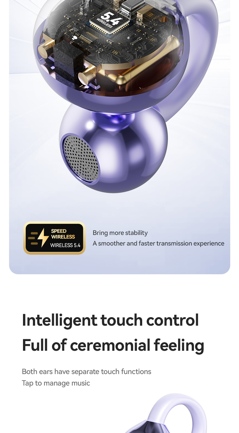 Open-Ear-Earbuds-Wireless-Bluetooth-5-4-Clip-on-Headphones-with-Mic-50H-Playtime-Ipx5-Waterproof-Ideal-for-Sports-Workouts-Purple-18