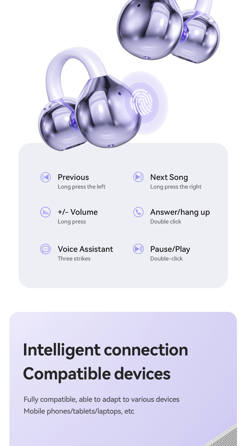 Open-Ear-Earbuds-Wireless-Bluetooth-5-4-Clip-on-Headphones-with-Mic-50H-Playtime-Ipx5-Waterproof-Ideal-for-Sports-Workouts-Purple-19