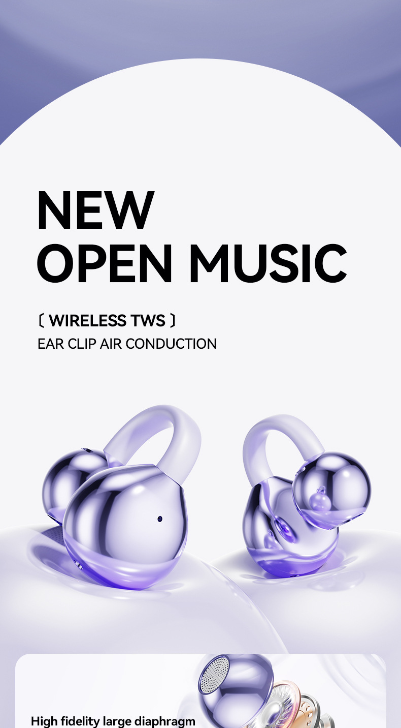Open-Ear-Earbuds-Wireless-Bluetooth-5-4-Clip-on-Headphones-with-Mic-50H-Playtime-Ipx5-Waterproof-Ideal-for-Sports-Workouts-Purple-3