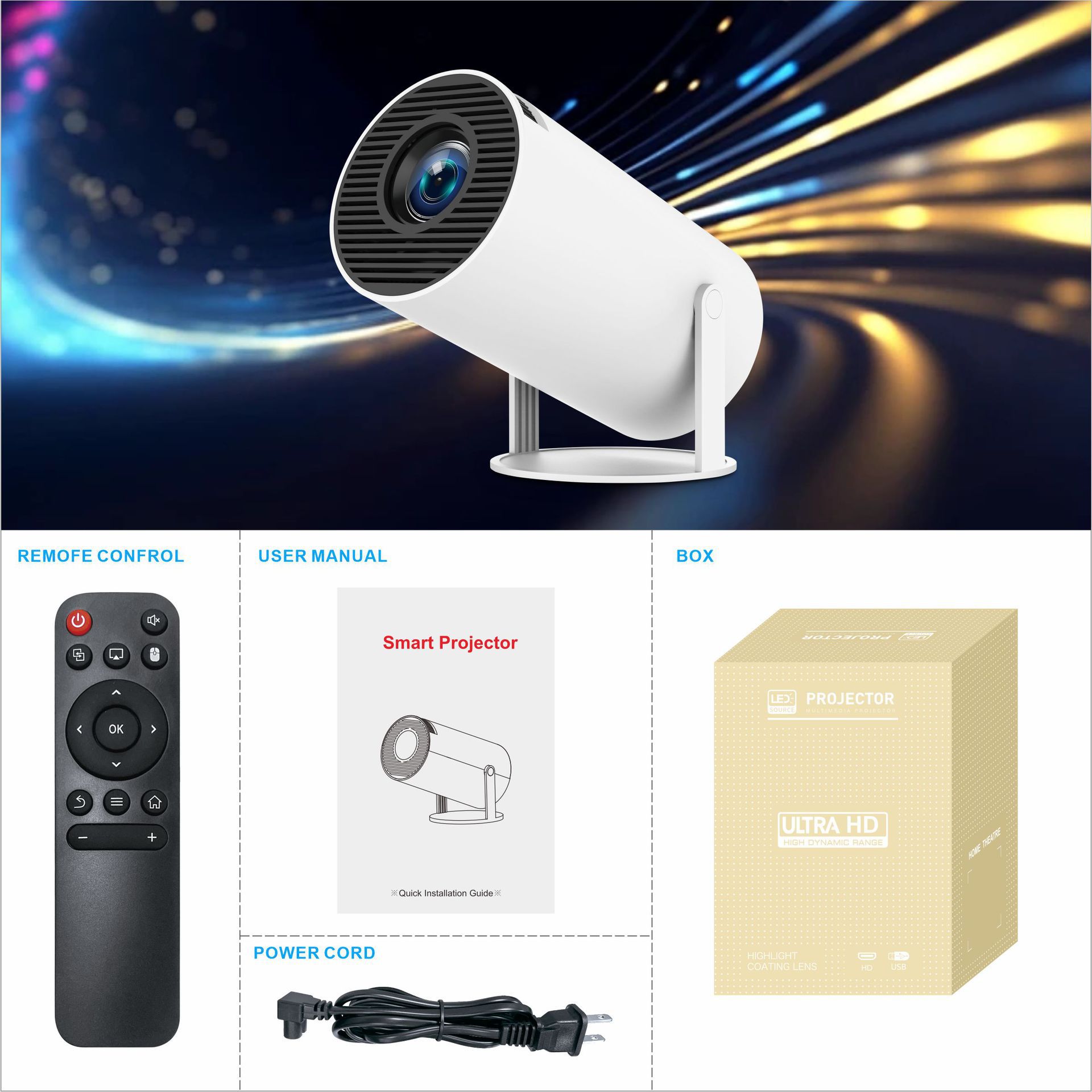 Projectors-Portable-4K-HD-Mini-Projector-Support-Android-11-0-Dual-WIFI-Wireless-5-2-Mini-Projector-with-Auto-Keystone-Correction-180-Adjustment-20