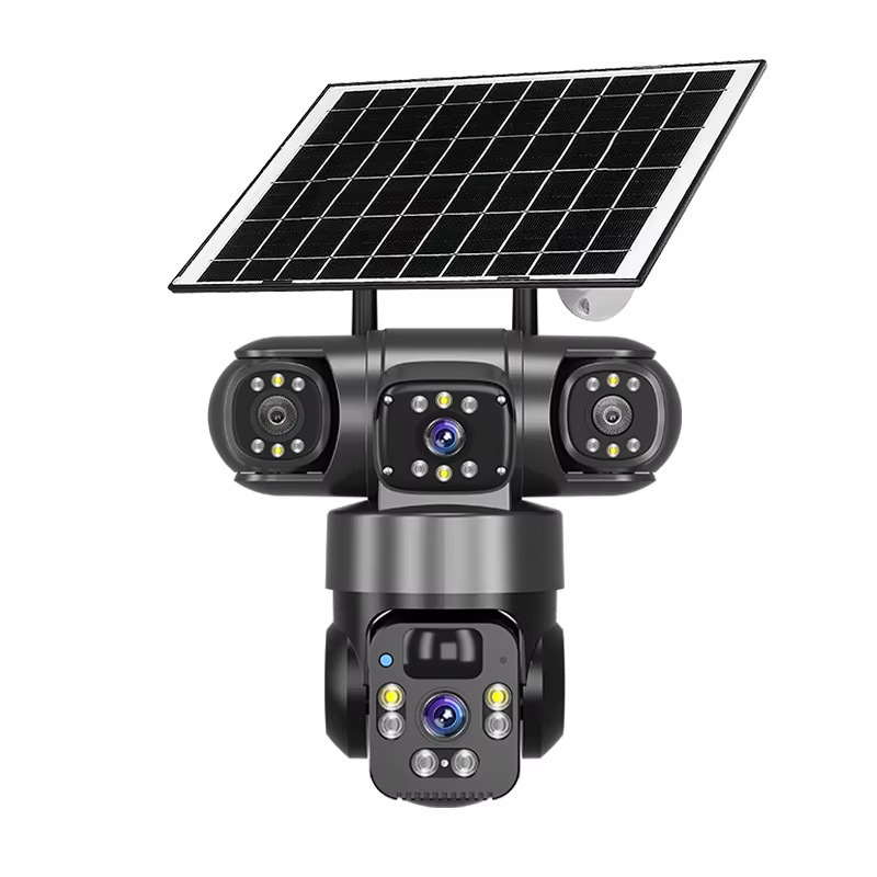 Surveillance-Cameras-360-Panoramic-Triple-Lens-Security-Camera-Wireless-Smart-WiFi-Solar-Powered-PTZ-Camera-4