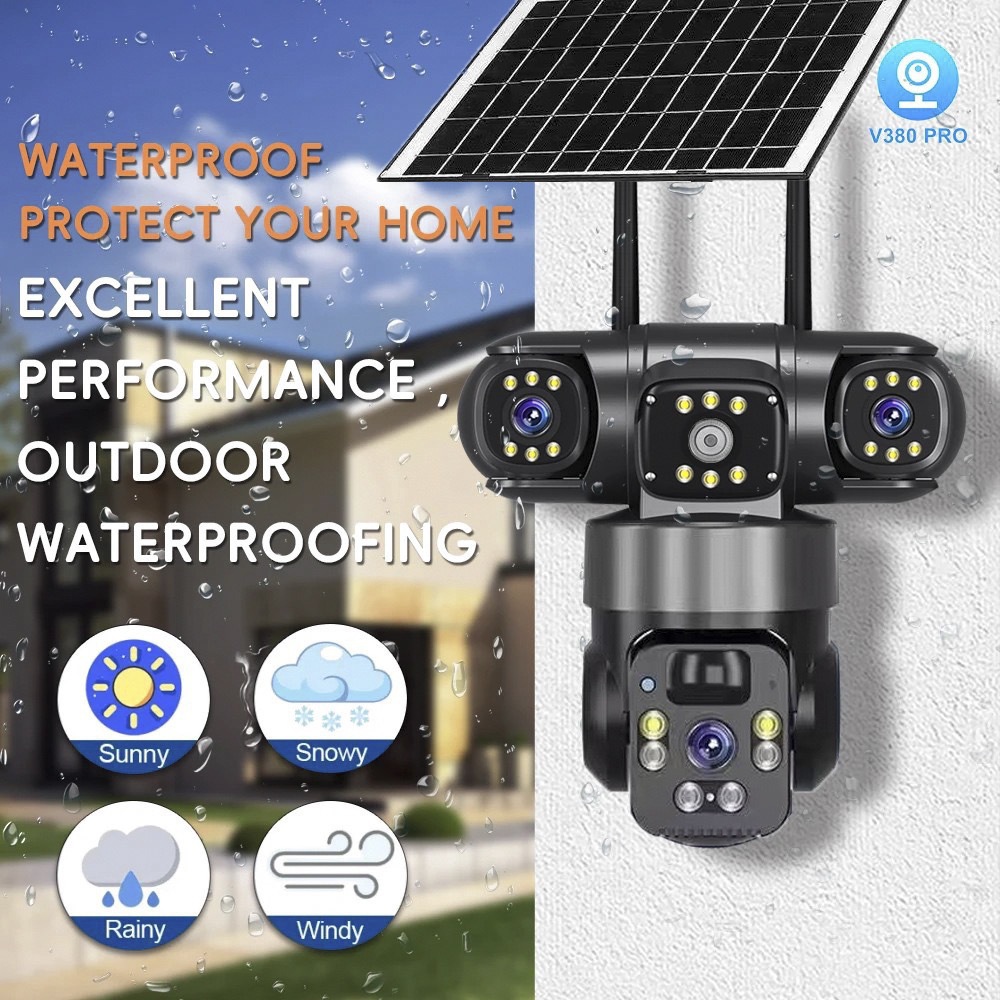 Surveillance-Cameras-360-Panoramic-Triple-Lens-Security-Camera-Wireless-Smart-WiFi-Solar-Powered-PTZ-Camera-7