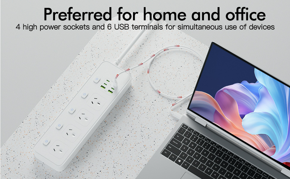 Switches-and-Sockets-Power-Strip-with-4-AC-Outlets-and-2-USB-Ports-4-USB-C-Charging-Ports-3000W-10A-1-8M-Long-Extension-Cord-for-Home-Office-Hotel-White-15