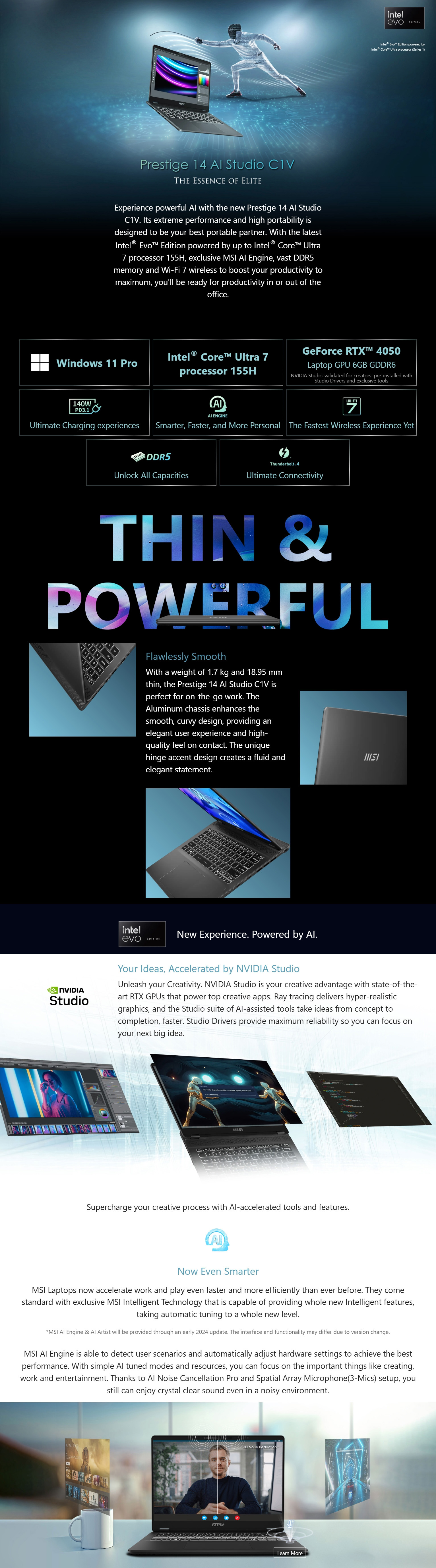 MSI-Laptops-MSI-Prestige-14-AI-Studio-14in-2-8K-Ultra-7-155H-RTX-4050-1TB-SSD-16GB-RAM-W11P-Laptop-Prestige-14-AI-Studio-C1VEG-061AU-8