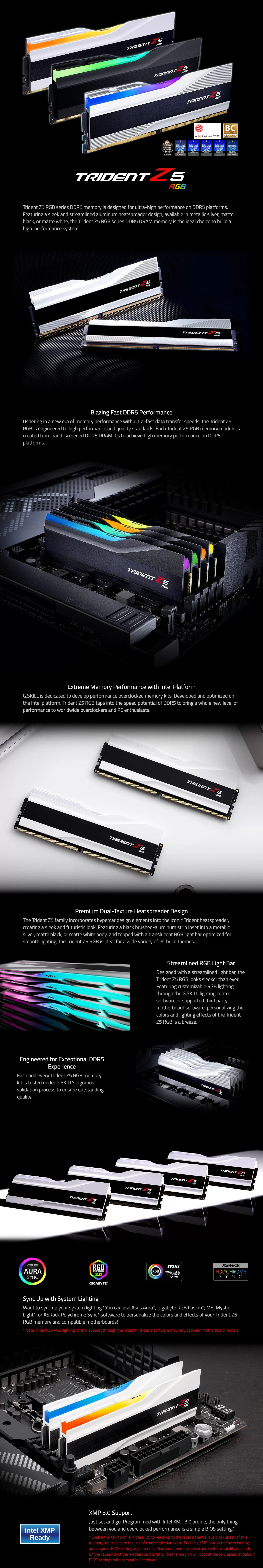 G-Skill-128GB-2x64GB-Trident-Z5-RGB-F5-6000J3444F64GX2-TZ5RK-CL34-6000MHz-DDR5-RAM-6