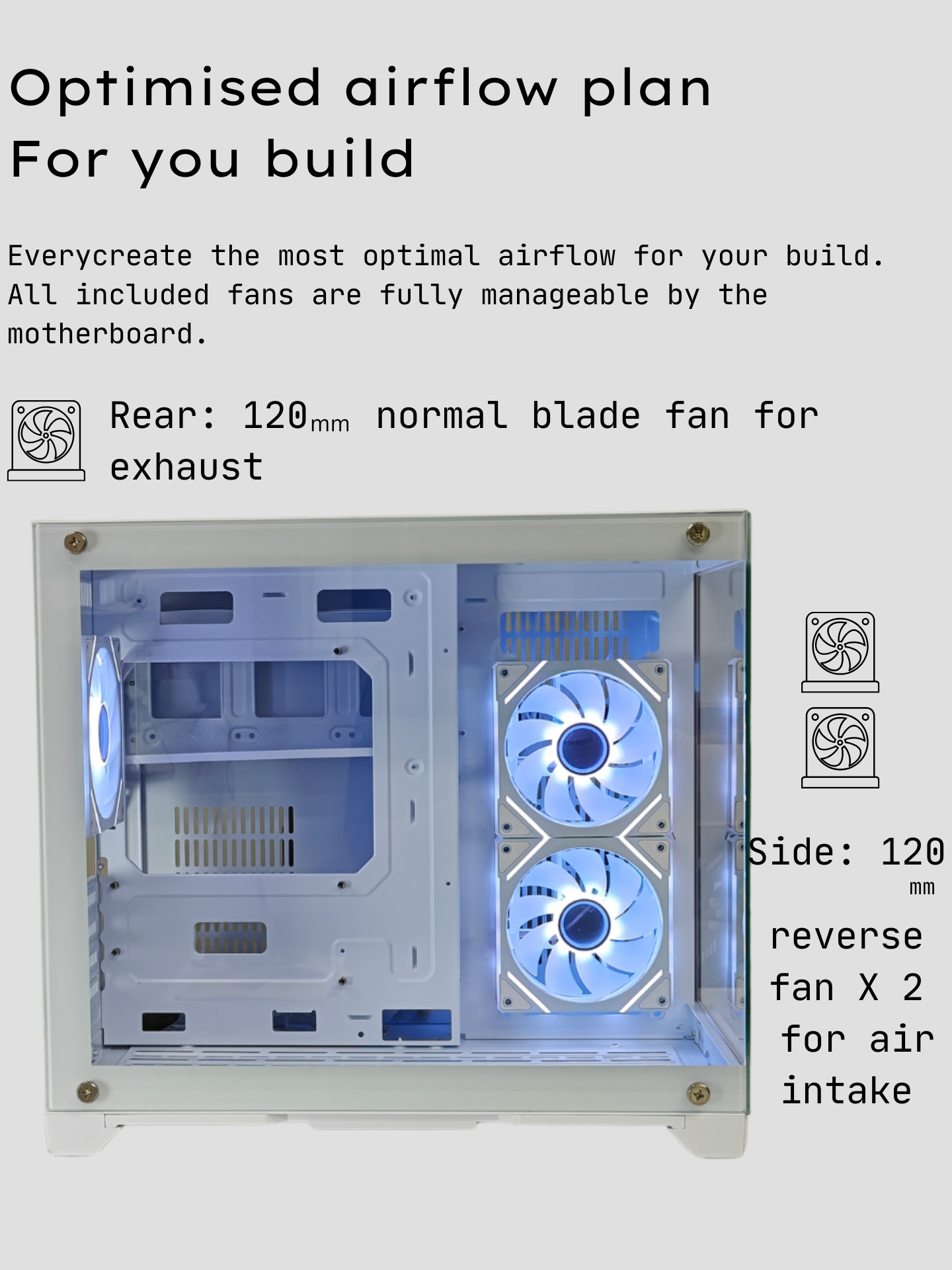 Cases-ICraft-Villa-Panoramic-Micro-ATX-Gaming-Case-White-with-3-fans-10