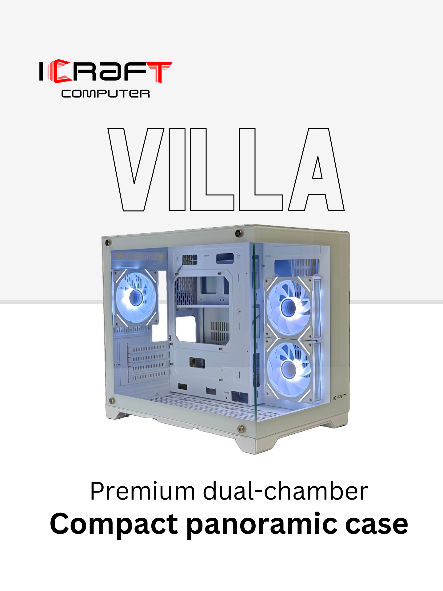Cases-ICraft-Villa-Panoramic-Micro-ATX-Gaming-Case-White-with-3-fans-9