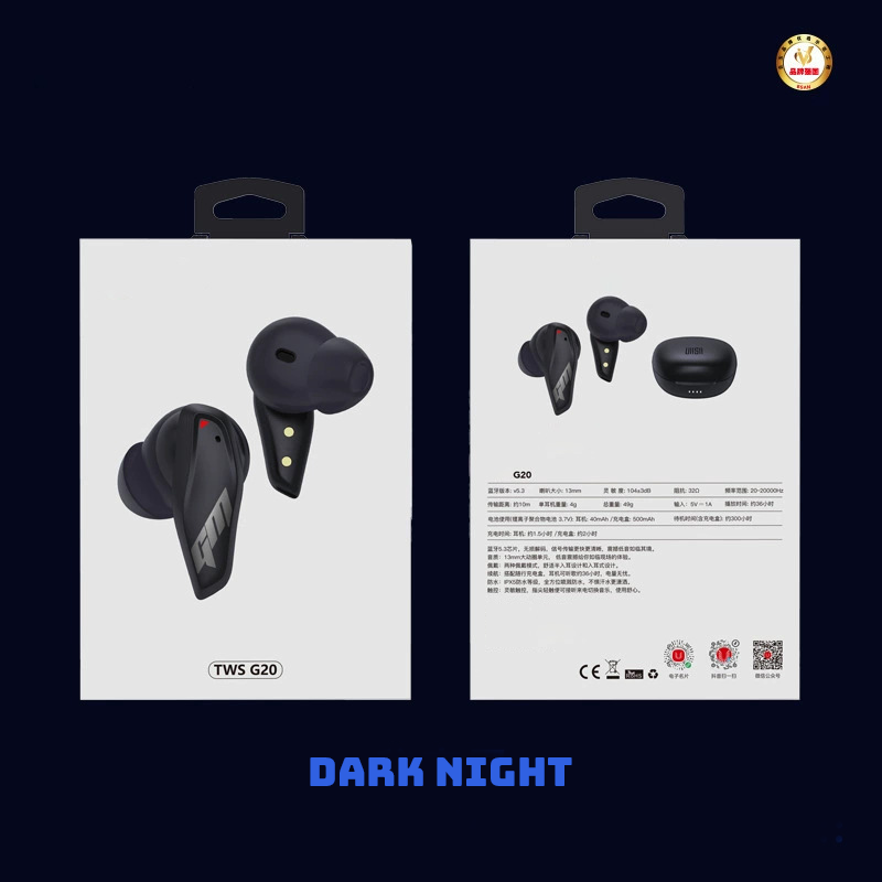 Headphone-Accessories-UiiSii-G20-Gaming-Bluetooth-Headset-with-ENC-ANC-Noise-Cancellation-Sound-Localization-TWS-Earbuds-Black-6