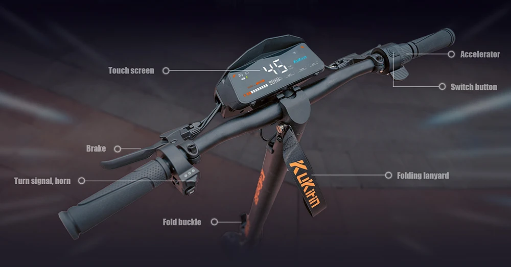 Electric-Scooters-KuKirin-G2-Folding-Electric-Scooter-15Ah-48V-1200W-45KM-H-Max-Range-55KM-10-off-Road-Tires-Electric-Vehicle-front-rear-disc-brakes-power-off-brake-20