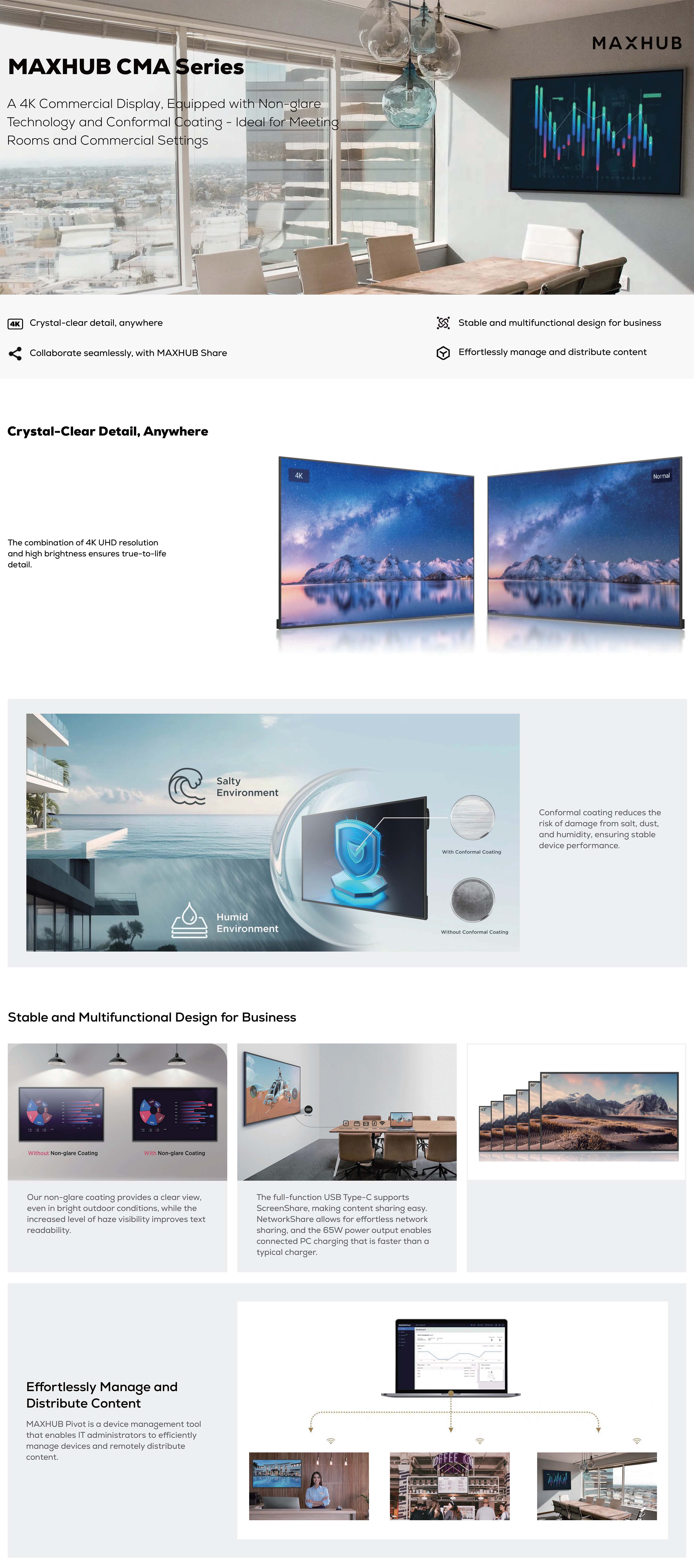 Interactive-Panels-Maxhub-CMA-Series-75in-4K-UHD-ADS-A55-Mali-G52-32GB-SSD-4GB-RAM-Android-OS-Interactive-Display-9ND75CMA-2