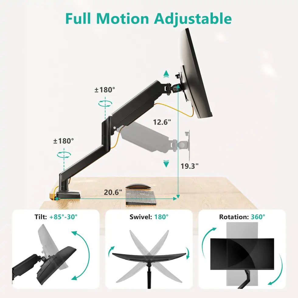 Monitor-Accessories-Computer-Monitor-Stand-for-13-34-Screens-Weight-Up-to-22-lbs-Height-Adjustable-Display-Arm-Full-Motion-Home-Office-Monitor-Mount-Black-11