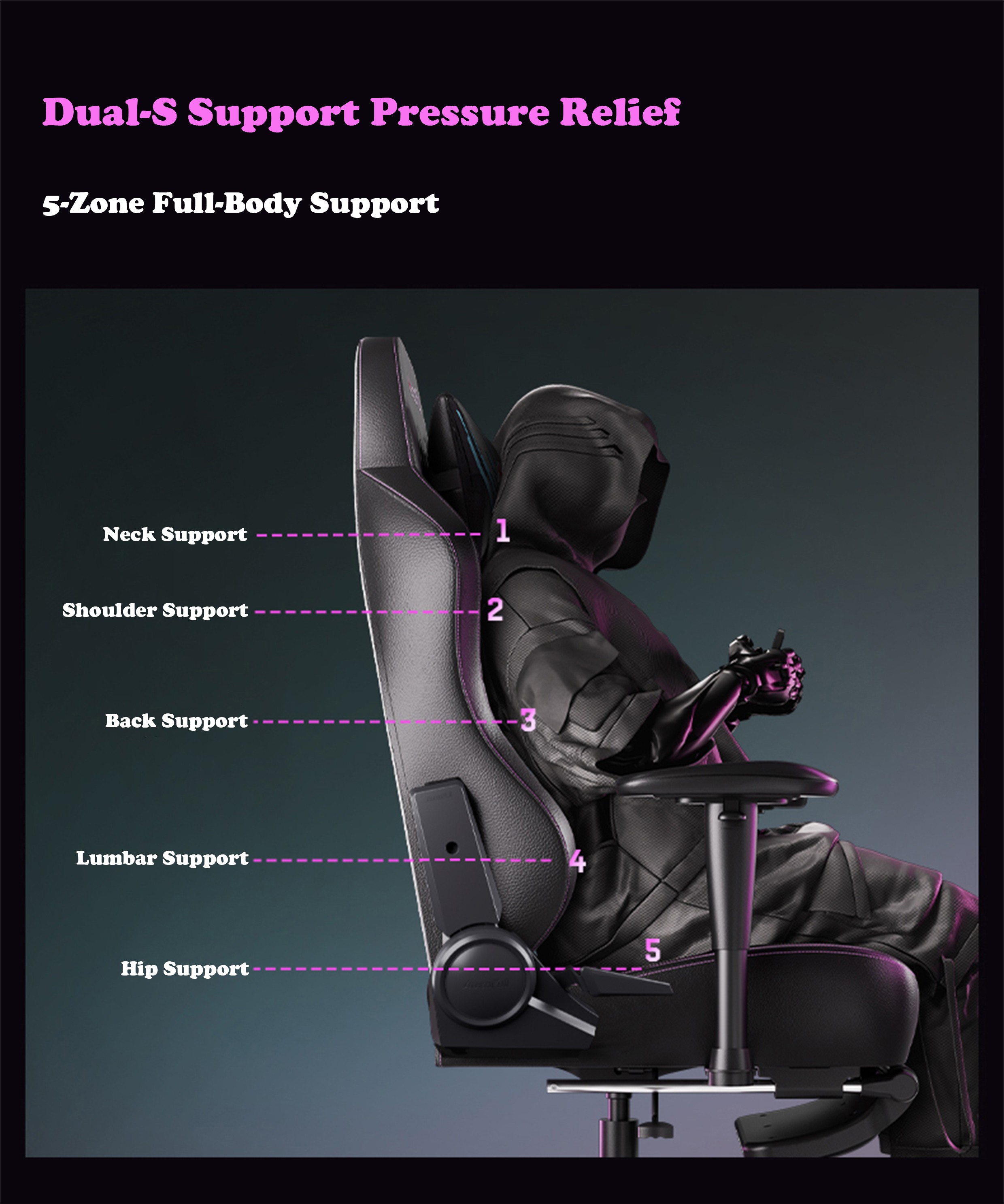 Gaming-Chairs-AutoFull-C3-Graffiti-Gaming-Chair-With-Built-In-Lumbar-Support-AF111BSSA-Black-Purple-39