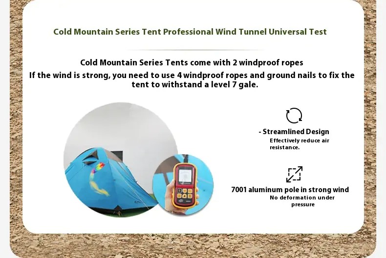 Tent-Mat-MOBI-GARDEN-Cold-Mountain-3-PLUS-Tent-with-Extended-Snow-Skirt-and-Windproof-Design-Suitable-for-1-3-People-SAND-9