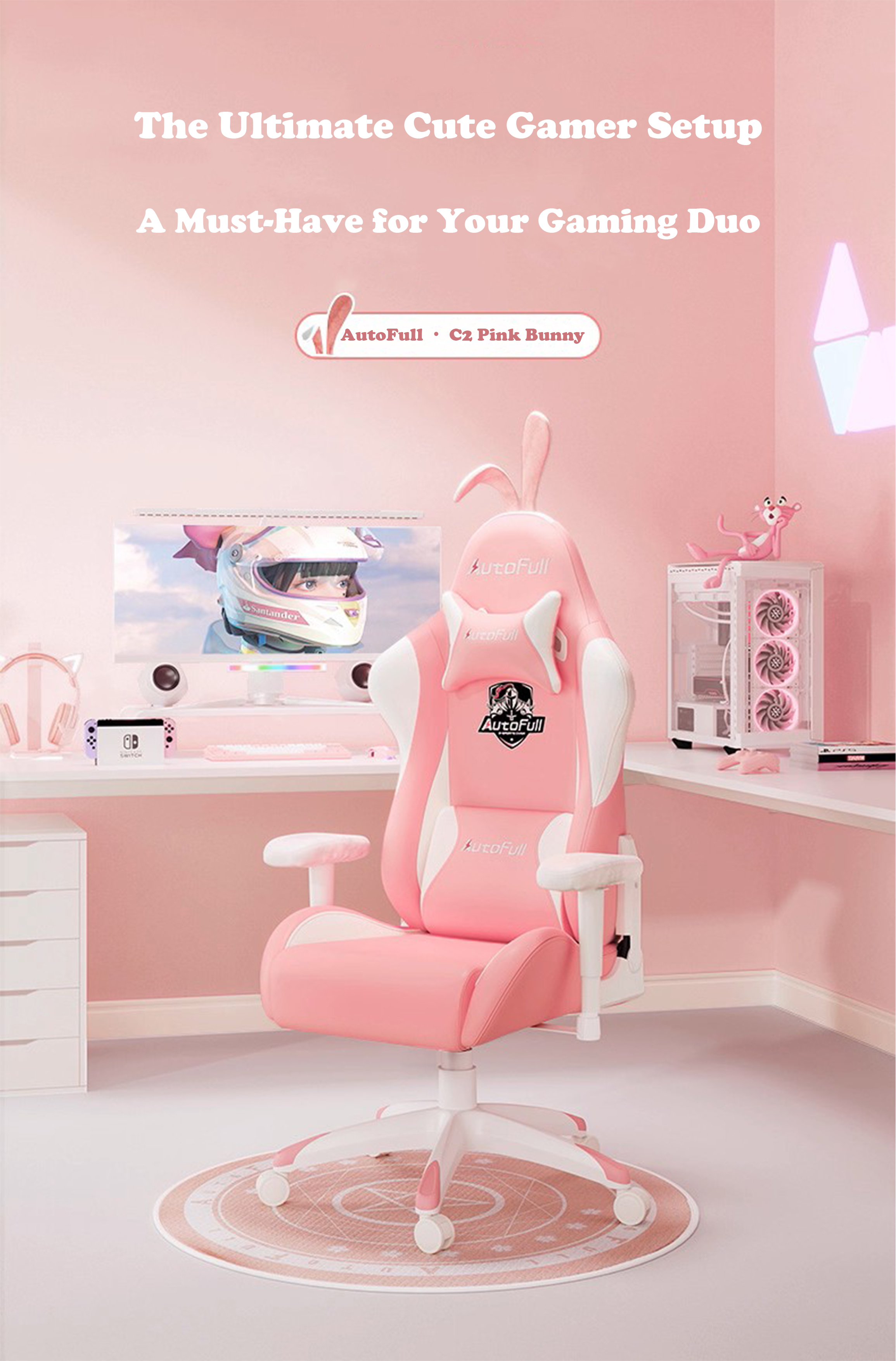 Gaming-Chairs-AutoFull-C2-Pink-Bunny-Gaming-Chair-9