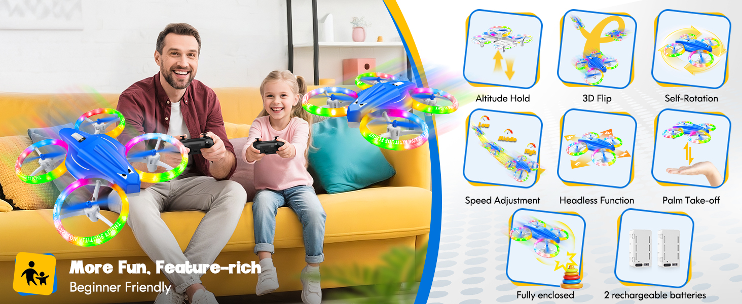 Drones-Drone-for-Beginner-with-Cool-Light-Indoor-Rc-Drone-with-3D-Flip-Kids-Flying-Toy-Altitude-Hold-Self-Rotation-Headless-Mode-One-Click-Take-off-Landing-7