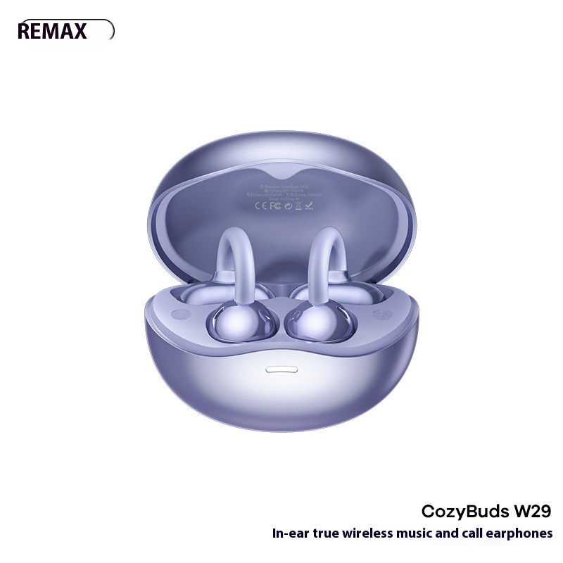 Headphones-REMAX-clip-on-OWS-true-wireless-music-calling-Bluetooth-headset-open-high-definition-compact-headset-W29-Galaxy-Blue-3