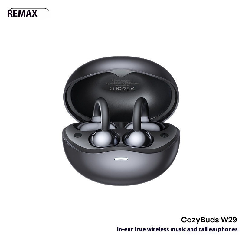 Headphones-REMAX-clip-on-OWS-true-wireless-music-calling-Bluetooth-headset-open-high-definition-compact-headset-W29-black-5