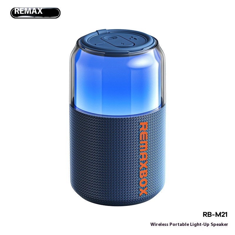 Smart-Speakers-REMAX-brilliant-RGB-lighting-wireless-portable-Bluetooth-speaker-handheld-outdoor-atmosphere-sound-RB-M21-blue-3